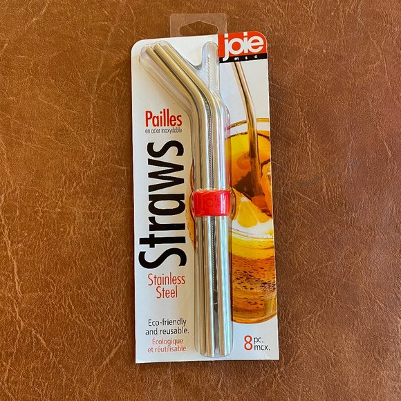 5/$25❣️Stainless Steel Straws with Brush &Holder - Picture 1 of 7